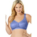 【送料無料】 コンフォート チョイス レディース ブラジャー アンダーウェア Comfort Choice Women's Plus Size Jacquard...