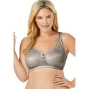 【送料無料】 コンフォート チョイス レディース ブラジャー アンダーウェア Comfort Choice Women's Plus Size Jacquard...
