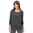 【送料無料】 Ellos レディース ナイトウェア アンダーウェア Ellos Women's Plus Size Boxy Sleep Tee Heather...