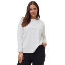 【送料無料】 Ellos レディース ナイトウェア アンダーウェア Ellos Women's Plus Size Boxy Sleep Tee White