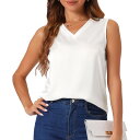 【送料無料】 cheibear レディース ナイトウェア アンダーウェア Womens Silk Satin Tank Tops V Neck Casual S...