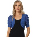 【送料無料】 アレグラ ケー レディース ニット・セーター アウター Casual Short Sleeve Mesh Sheer Shrug For Wome...