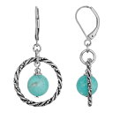 【送料無料】 1928 レディース ピアス・イヤリング アクセサリー 1928 Gold Tone Robital Stone Orbital Drop Earrings Blue