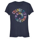 【送料無料】 ライセンス キャラクター レディース Tシャツ トップス Juniors' V-Line Change The World With Kindne...