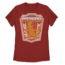 【送料無料】 ライセンス キャラクター レディース Tシャツ トップス Juniors' Pokemon Happy Charmander 004 Graphic Tee Red
