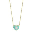 【送料無料】 Sunkissed Sterling レディース ネックレス・チョーカー・ペンダントトップ アクセサリー Sunkissed Sterling Cubic Zirconia Heart Pendant Necklace Gold Tone Aqua