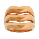 【送料無料】 リンクス レディース リング アクセサリー LYNX Rose Gold Tone Stainless Steel Openwork Ring Rose(4)