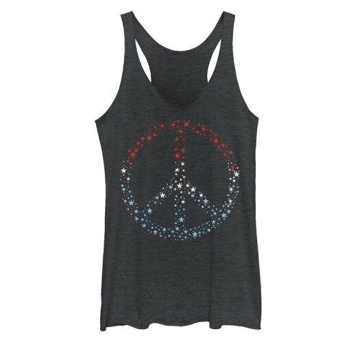 【送料無料】 アンブランデッド レディース Tシャツ トップス Juniors' Fifth Sun Peace Sign Tank Top Black Heather 【送料無料】 アンブランデッド レディース Tシャツ トップス Juniors' Fifth Sun Peace Sign Tank Top Black Heather