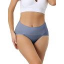 【送料無料】 アレグラ ケー レディース パンツ アンダーウェア Women's Plus Size High Waist Stretch Briefs Underpants Tummy Control Panties Blue