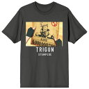 【送料無料】 ライセンス キャラクター レディース Tシャツ トップス Juniors' Trigun Stampede Wanted Graphic Tee Gray