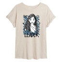 【送料無料】 ディズニー レディース Tシャツ トップス Disney Princess Mulan Juniors' Leader Flowy Tee Beige(4)