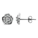 【送料無料】 Aleure Precioso レディース ピアス・イヤリング アクセサリー Aleure Precioso Sterling Silver Cubic Zirconia Rosette Stud Earrings Sterling Silver(4)