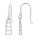 【送料無料】 Aleure Precioso レディース ピアス・イヤリング アクセサリー Aleure Precioso Sterling Silver Ladder Design Drop Earrings Sterling Silver