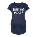 【送料無料】 ライセンス キャラクター レディース Tシャツ トップス Maternity Whats One More Graphic Tee Navy(4)