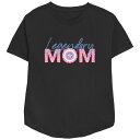 【送料無料】 ライセンス キャラクター レディース Tシャツ トップス Women's Captain America Legendary Mom Relaxed Fit Graphic Tee Black(4)