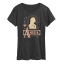 【送料無料】 ディズニー レディース Tシャツ トップス Disney's Wish Asha Women's Badge Graphic Tee Heather Charcoal(4)
