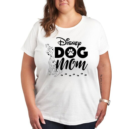 【送料無料】 ディズニー レディース Tシャツ トップス Disney's 101 Dalmatians Plus Dog Mom Graphic Tee White 【送料無料】 ディズニー レディース Tシャツ トップス Disney's 101 Dalmatians Plus Dog Mom Graphic Tee White