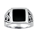 【送料無料】 リンクス メンズ リング アクセサリー Men's LYNX Stainless Steel Celtic Knot Ring Black(4)