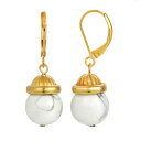 【送料無料】 1928 レディース ピアス・イヤリング アクセサリー 1928 Gold Tone Simulated White Howlite Drop Earrings White(4)