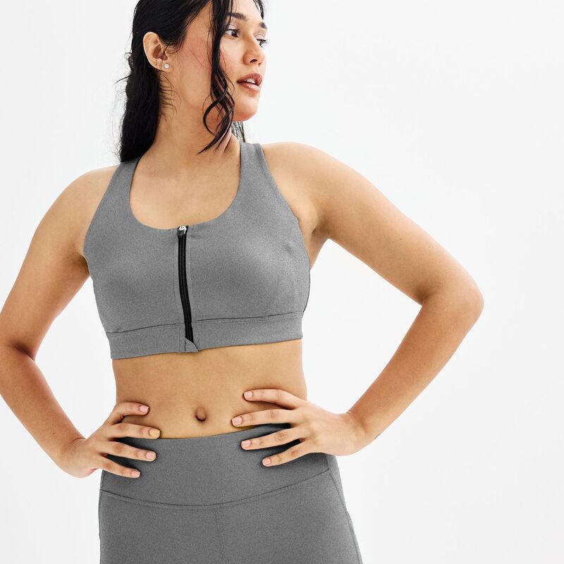 【送料無料】 Tek Gear レディース ブラジャー アンダーウェア Women's Tek GearR Ultrastretch Medium Support Bra Charcoal