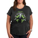 【送料無料】 ライセンス キャラクター レディース Tシャツ トップス Plus Golden Girls Happy St. Patrick's Graphic Tee Heather Charcoal(4)