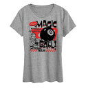 【送料無料】 ライセンス キャラクター レディース Tシャツ トップス Women's Magic 8 Ball Answers Graphic Tee Heather Gray(4)