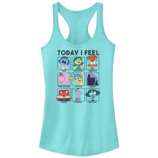 【送料無料】 ディズニー ピクサー レディース Tシャツ トップス Disney / Pixar's Inside Out 2 Today I Feel Juniors' Graphic Racerback Tank Top Cancun 【送料無料】 ディズニー ピクサー レディース Tシャツ トップス Disney / Pixar's Inside Out 2 Today I Feel Juniors' Graphic Racerback Tank Top Cancun