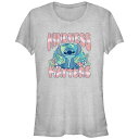 【送料無料】 ディズニー レディース Tシャツ トップス Disney's Lilo & Stitch Kindness Matters Graphic Tee Athletic Heather(4)