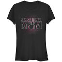 【送料無料】 ディズニー レディース Tシャツ トップス Disney's Minnie Mouse Sensational Mom Juniors' Graphic Tee Black(4)