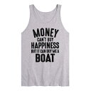 【送料無料】 ライセンス キャラクター メンズ Tシャツ トップス Men's Money Can't Buy Happiness Tank Top Gray