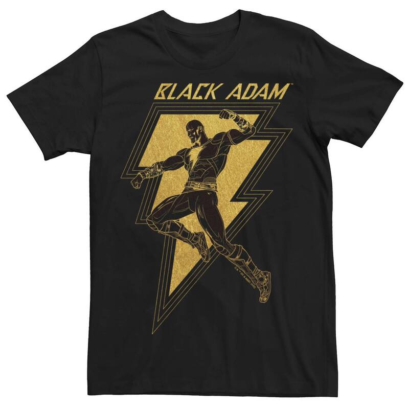 【送料無料】 ライセンス キャラクター メンズ Tシャツ トップス Men's DC Comics Black Adam Logo Pose Tee Black