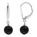 【送料無料】 Aleure Precioso レディース ピアス・イヤリング アクセサリー Aleure Precioso Gemstone Bead Leverback Earrings Onyx