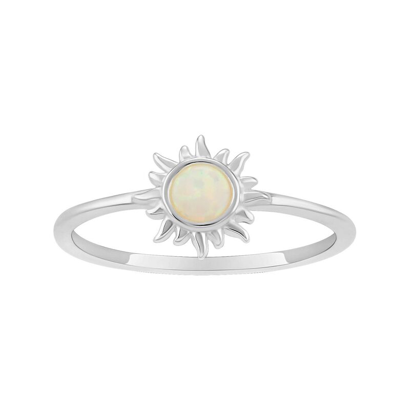 楽天ReVida 楽天市場店【送料無料】 プリムローズ レディース リング アクセサリー PRIMROSE Sterling Silver Opal Sun Ring Sterling Silver White