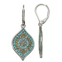 【送料無料】 ヴェラウォン レディース ピアス・イヤリング アクセサリー Simply Vera Vera Wang Evil Eye Drop Earrings Silver Tone Aqua