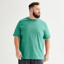 【送料無料】 Tek Gear メンズ Tシャツ トップス Big & Tall Tek GearR Essential Gear Tee Blackout Green
