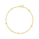 【送料無料】 プリムローズ レディース ブレスレット・バングル・アンクレット アクセサリー PRIMROSE 18k Gold Over Silver Bead...