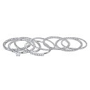 【送料無料】 LC Lauren Conrad レディース リング アクセサリー LC Lauren Conrad Twist Stack Ring Set Clear