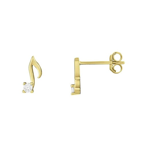 【送料無料】 プリムローズ レディース ピアス・イヤリング アクセサリー PRIMROSE Sterling Silver Music Note Cubic Zirconia Stud Earrings Gold Tone 【送料無料】 プリムローズ レディース ピアス・イヤリング アクセサリー PRIMROSE Sterling Silver Music Note Cubic Zirconia Stud Earrings Gold Tone