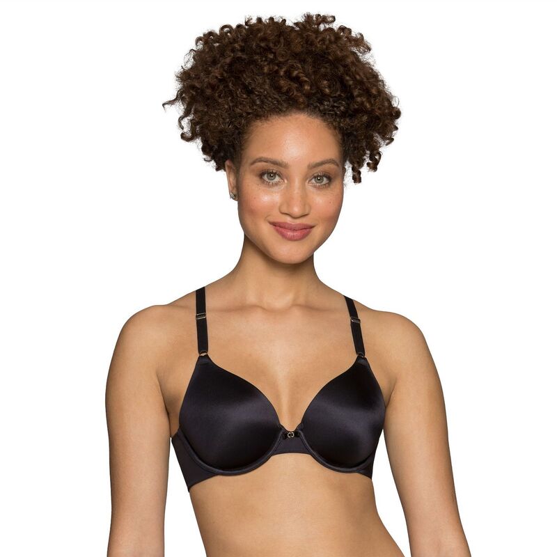 バニティフェア レディース アンダーウェア ブラジャー Vanity FairR Beauty Back Full-Coverage Bra 75345 Mid Black ブラック