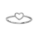 【送料無料】 LC Lauren Conrad レディース リング アクセサリー LC Lauren Conrad Textured Heart Midi Ring Silver Tone