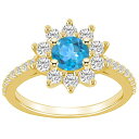 【送料無料】 Alyson Layne レディース リング アクセサリー Alyson Layne 14k Gold Blue Topaz & 3/4 Cara...