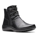 【送料無料】 クラークス レディース ブーツ・レインブーツ シューズ ClarksR Cora Pace Women's Leather Boots Black