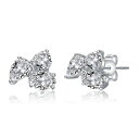 【送料無料】 アンブランデッド レディース ピアス・イヤリング アクセサリー Sterling Silver Cubic Zirconia Triple Cluster Stud Earrings Sterling(4)