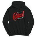 【送料無料】 ライセンス キャラクター メンズ Tシャツ トップス Men's Castrol Registered Logo Graphic Hoodie Black(4)