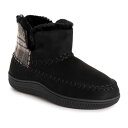 【送料無料】 ムクルクス レディース サンダル シューズ MUK LUKS Haven Women's Bootie Slippers Black Plaid(4)