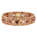 【送料無料】 1928 レディース ブレスレット・バングル・アンクレット アクセサリー 1928 Filigree Flower Stretch Bracelet Multi/None