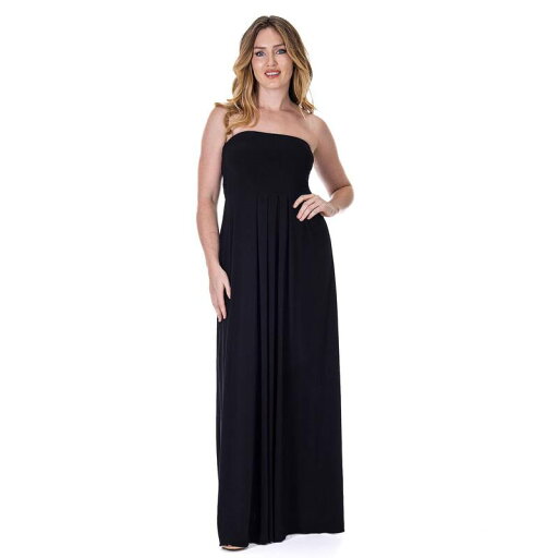 【送料無料】 24セブンコンフォート レディース ワンピース トップス Women's 24Seven Comfort Apparel Pleated A Line Strapless Maxi Dress With Pockets Black 【送料無料】 24セブンコンフォート レディース ワンピース トップス Women's 24Seven Comfort Apparel Pleated A Line Strapless Maxi Dress With Pockets Black