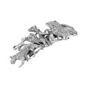 【送料無料】 1928 レディース ヘアアクセサリー アクセサリー 1928 Pewter Cat Hair Barrette Gray