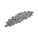 【送料無料】 1928 レディース ヘアアクセサリー アクセサリー 1928 Flower and Leaf Hair Barrette Gray