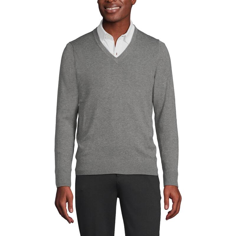 ̵ 󥺥  ˥åȡ  Big & Tall Lands' End V-Neck Pullover ...